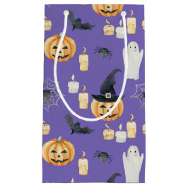 NIEDLICHE HALLOWEEN PUMPKINS GHOSTS KANDLES BATTEN KLEINE GESCHENKTÜTE