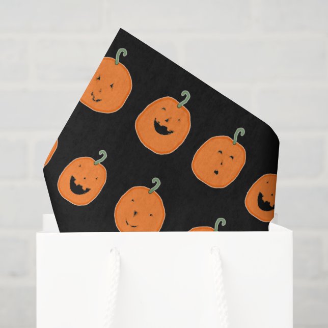 Niedliche Halloween Pumpkins Seidenpapier (Geschenktüte)