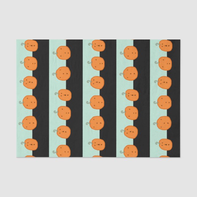 Niedliche Halloween Pumpkins Seidenpapier (Vorderseite)