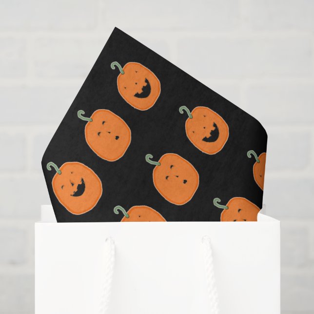 Niedliche Halloween Pumpkins Seidenpapier (Geschenktüte)