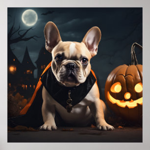 Niedliche Halloween-Puppy Poster