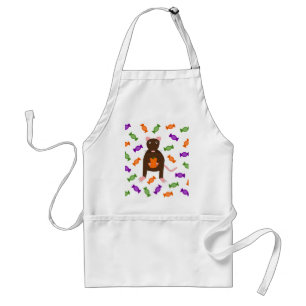 Niedliche Halloween-Rat und Pumpkin Schürze