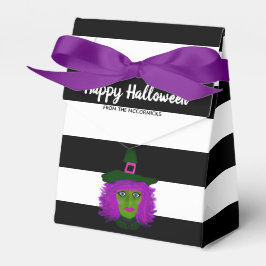 Niedliche Halloween-Rotzunge Party Name Geschenkschachtel