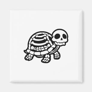 Niedliche Halloween Schildkrötenkelett Tortoise Fo Magnet