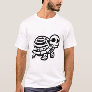 Niedliche Halloween Schildkrötenkelett Tortoise Fo T-Shirt