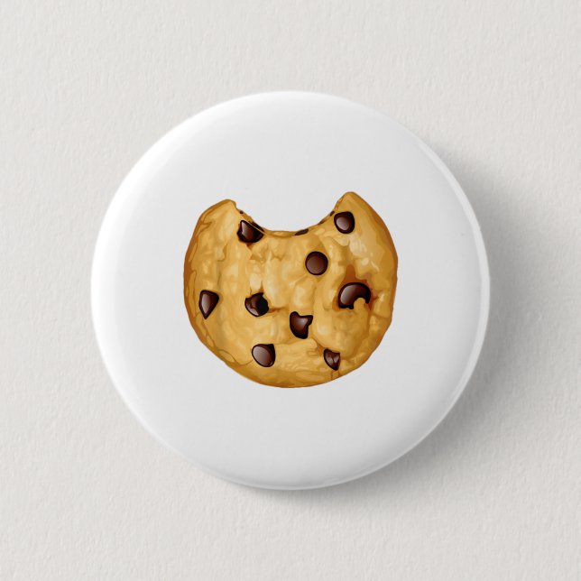 Niedliche Halloween-Schokolade Chip Cookies Kostüm Button (Vorderseite)