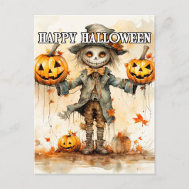 Niedliche Halloween-SkarellIllustration Postkarte