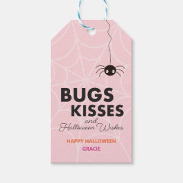 Niedliche Halloween-Spende | Rosa Geschenkanhänger