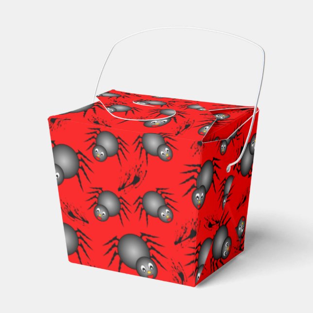 Niedliche Halloween Spiders Gefälligkeitsbox Geschenkschachtel (Vorderseite)