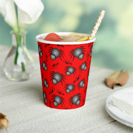 Niedliche Halloween Spiders Paper Cups Pappbecher