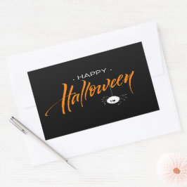 Niedliche Halloween-Spinne Rechteckiger Aufkleber