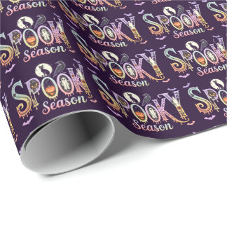 Niedliche Halloween Spooky-Saison Geschenkpapier