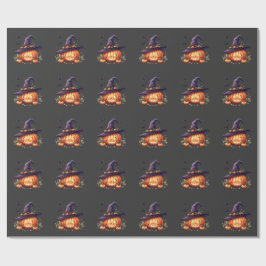 Niedliche Halloween-Sticker - Kürbiskröte Geschenkpapier