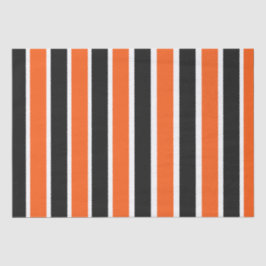 Niedliche Halloween-Streifen in Orange und Schwarz Seidenpapier