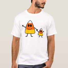 Niedliche Halloween-Süßigkeits-Mais-Familie T-Shirt