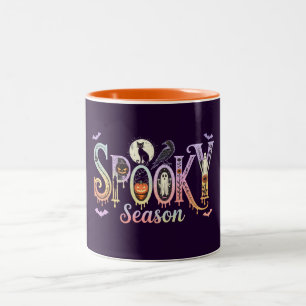 Niedliche Halloween-Tasse, Spooky Season Halloween Zweifarbige Tasse