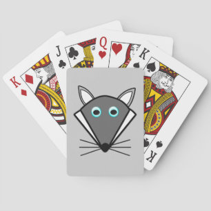 Niedliche Halloween-Wolf-Spielkarten Spielkarten
