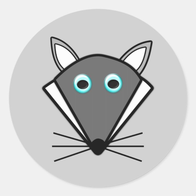 Niedliche Halloween Wolf Stickers (Vorderseite)