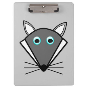 Niedliche Halloween-Wolf-Zwischenablage Klemmbrett