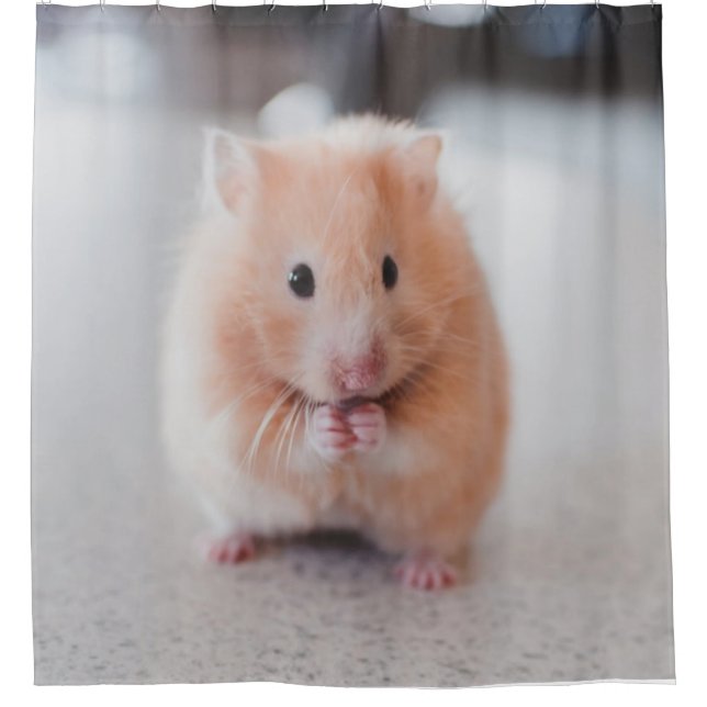 Niedliche Hamster-Liebe Duschvorhang (Vorderseite)