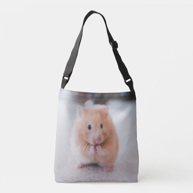Niedliche Hamster-Liebe Tragetaschen Mit Langen Trägern (Rückseite)