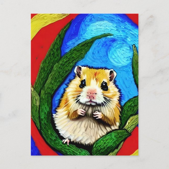 Niedliche Hamster-Postkarte Postkarte (Vorderseite)