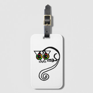 Niedliche Hand gezogen - POSSUM - Marsupal - Grün Gepäckanhänger