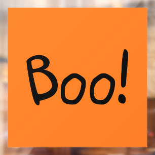 Niedliche handgeschriebene Typografie Halloween Fensteraufkleber