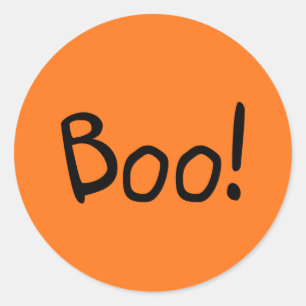 Niedliche handgeschriebene Typografie Halloween Runder Aufkleber