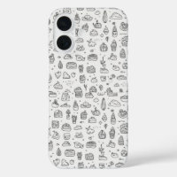 Niedliche handgezeichnet Doodles in Schwarzweiß