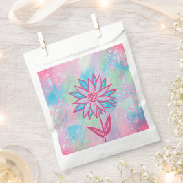 Niedliche handgezeichnet PastelBlume Geschenktütchen