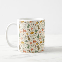 Niedliche handgezeichnete Osterhasen-Kaffeetasse Kaffeetasse