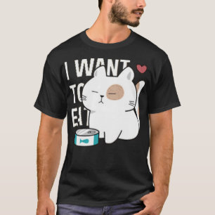 Niedliche, handgezogene Katzenkuchen T-Shirt