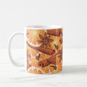 Niedliche, handgezogene Lemon-Scheiben Kaffeetasse