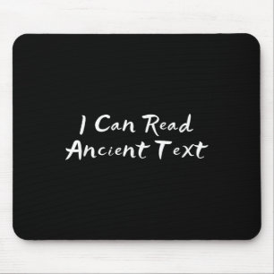 Niedliche Handschrift, die ich antiken Text lesen  Mousepad