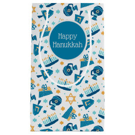 Niedliche Hanukkah Muster Geschenktasche Kleine Geschenktüte