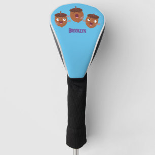 Niedliche Happy Acorns singen Cartoon für Kinder Golf Headcover