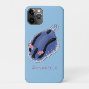 Niedliche Happy Blue Nacktverzweigung Cartoon Illu Case-Mate iPhone Hülle