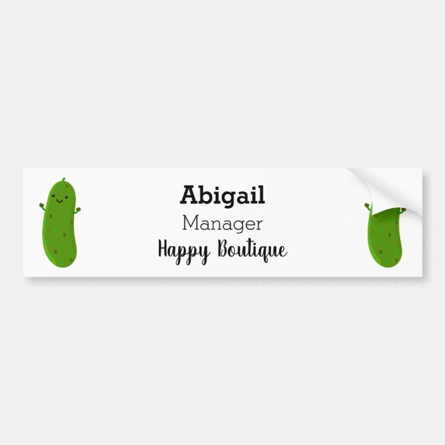 Niedliche Happy Cartoon Illustration Autoaufkleber (Vorne)