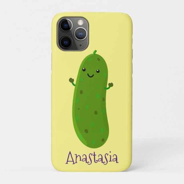 Niedliche Happy Cartoon Illustration Case-Mate iPhone Hülle (Rückseite)