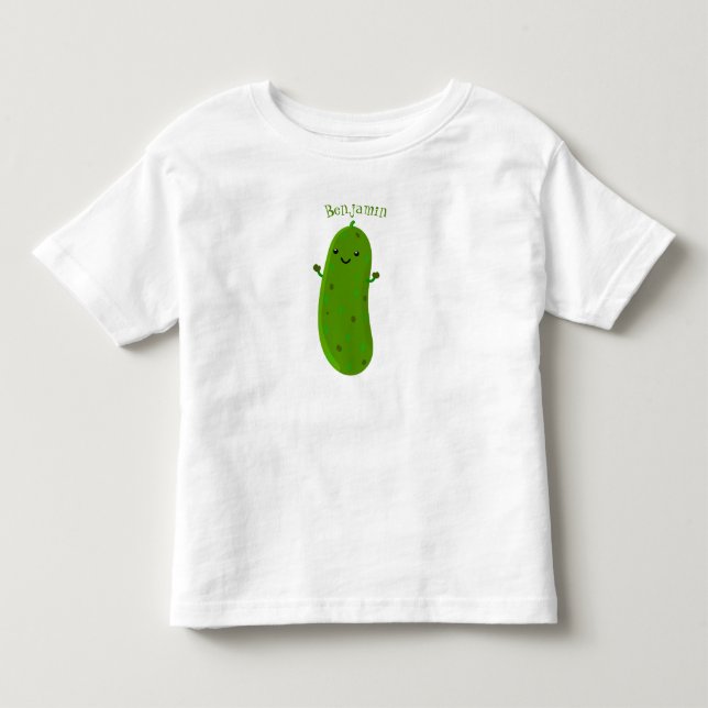 Niedliche Happy Cartoon Illustration Kleinkind T-shirt (Vorderseite)