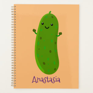 Niedliche Happy Cartoon Illustration Planer