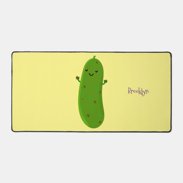 Niedliche Happy Cartoon Illustration Schreibtischunterlage (Vorderseite)
