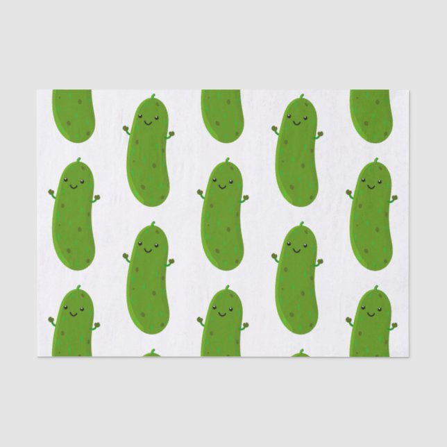 Niedliche Happy Cartoon Illustration Seidenpapier (Vorderseite)
