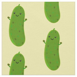 Niedliche Happy Cartoon Illustration Stoff
