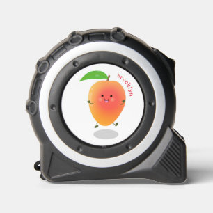 Niedliche Happy Mango Cartoon Illustration Maßband
