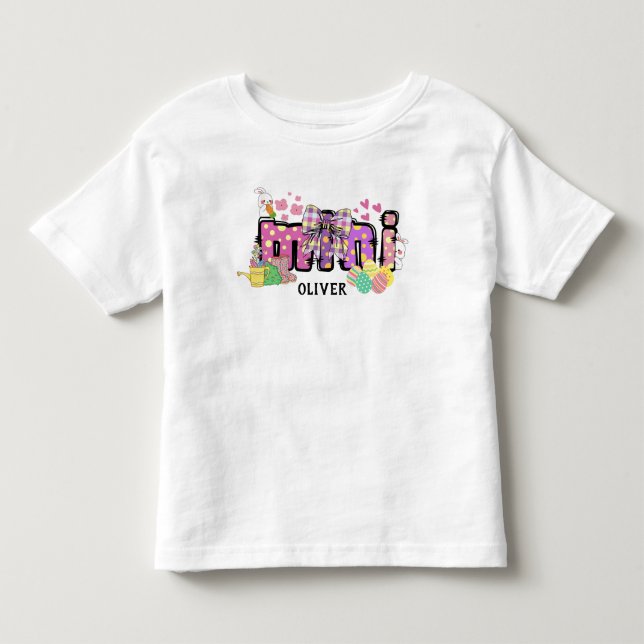 Niedliche Happy Ostersonne Mini Kleinkind Geschenk Kleinkind T-shirt (Vorderseite)