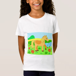 Niedliche Hasen und Wiesen und Blume T-Shirt