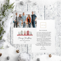 Niedliche Häuser im Foto Weihnachtsfarben