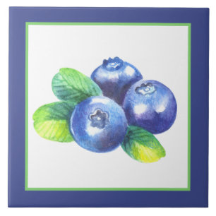 Niedliche Heidelbeere: Obstküche Fliese